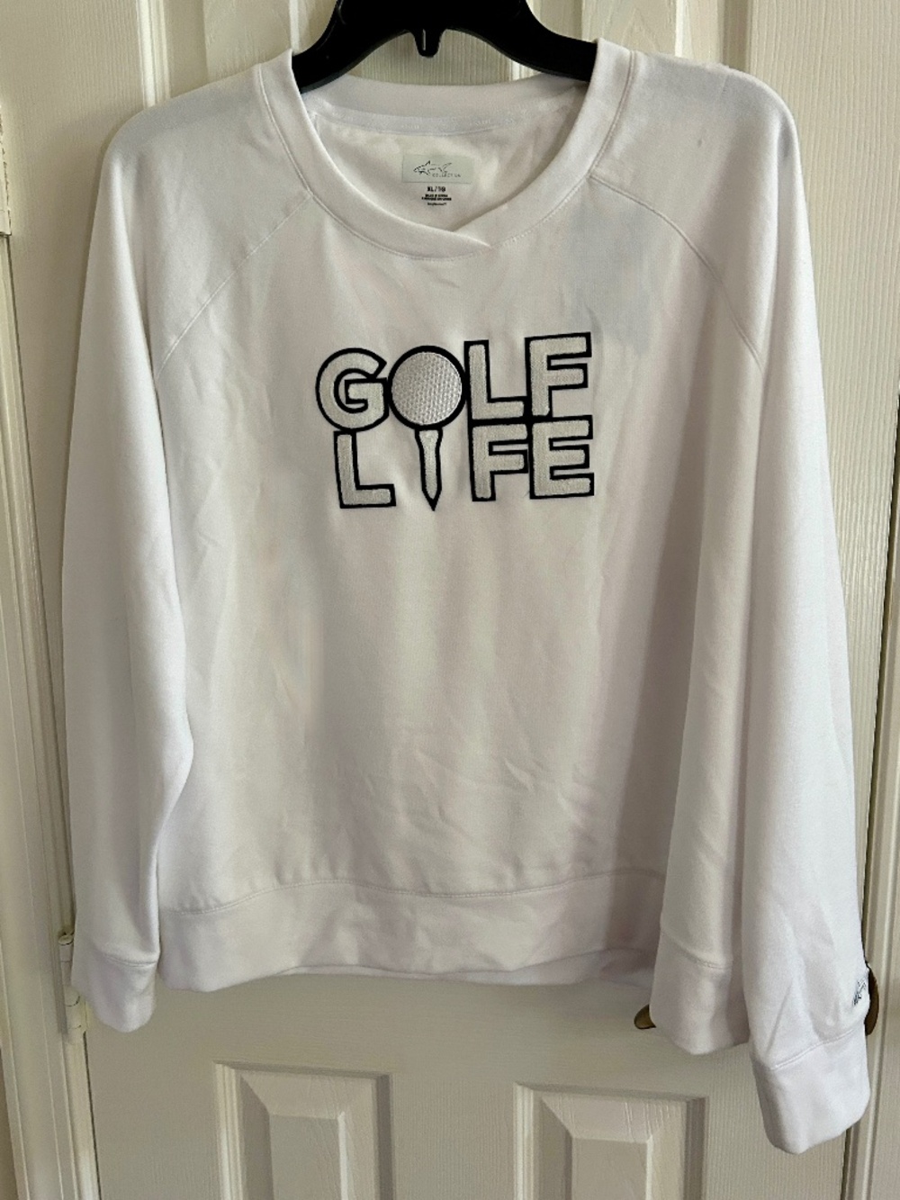 Ladies NWT Greg Norman White Cozy Soft Sweatshirt XL